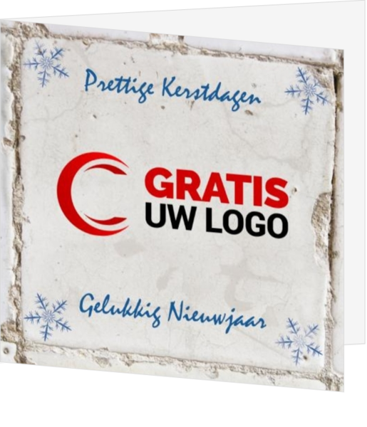 Kerstkaarten met Logo - kerstkaart K-030