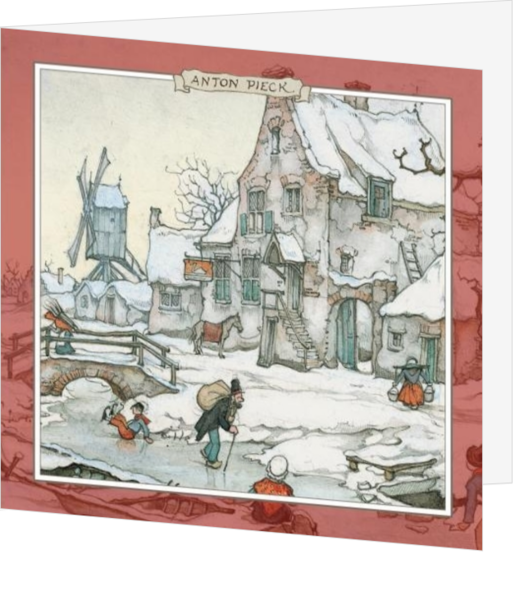 Kerstkaarten met Winter thema - kerstkaart KA-12825