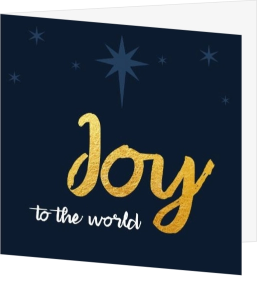 Joy to the world kerstkaart
