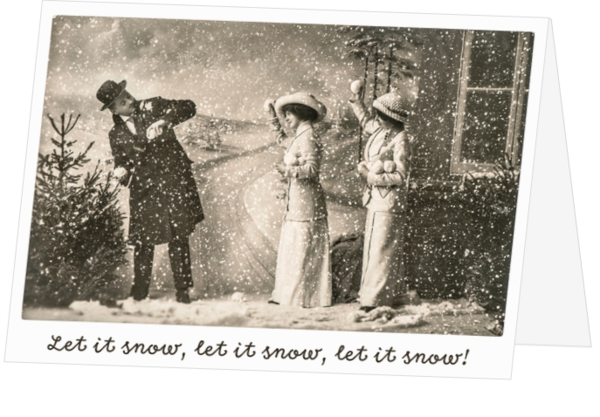 Let is snow in sepia
