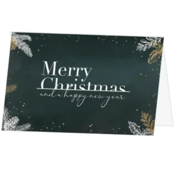Stijlvolle kerstkaart met Merry Christmas