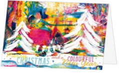 Kerstkaarten Sfeer multicolor - kerstkaart 22037B