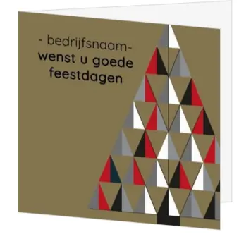 Moderne kerstkaart met grafische kerstboom
