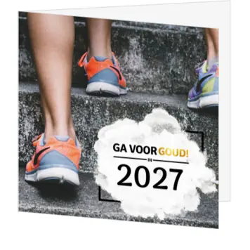 Kerstkaart ga voor goud in 2027
