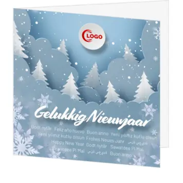 kerstkaart gelukkig nieuwjaar in verschillende talen