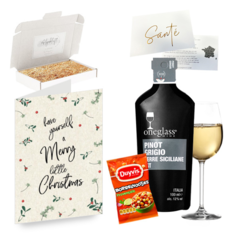 Borrel giftbox One glass Wine - Have yourself a Merry little Christmas
