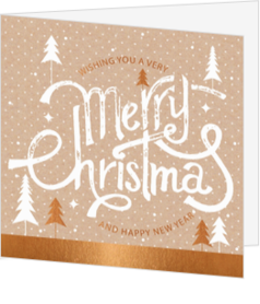 Kerstkaart - Merry Christmas typografie
