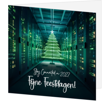 Moderne kerstkaart voor IT en ICT bedrijven