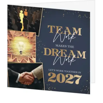 kerstkaart voor team en zakelijke kerstgroet