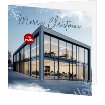 Kerstkaart met foto van jullie bedrijfspand
