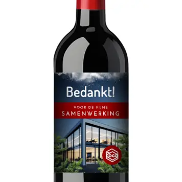Zakelijke kerstkaart bedankt voor de samenwerking