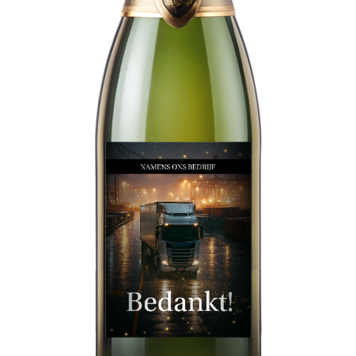 Kerstkaart transport bedankt