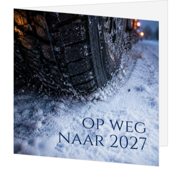 Zakelijke kerstkaart voor transport en logistiek