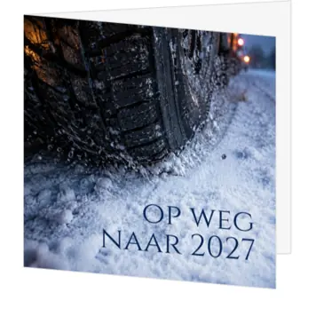 Zakelijke kerstkaart voor transport en logistiek