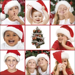Kerstkaarten met Kinderen thema - kerstkaart 6209