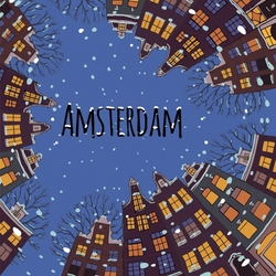 Kerstkaarten Amsterdam - kerstkaart 1008
