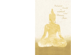 Kerstkaart - Zen met Boeddha