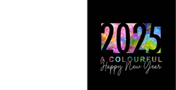 Kerstkaart - Colourful New Year