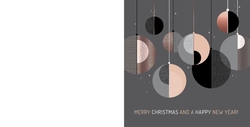 Mix & Match Kerstkaart - Geometrische Kerstballen